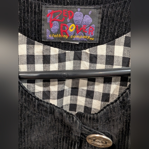 Rare Vintage 80s 90s Red Rover Corduroy Patchwork Jacket - Oversized - Picture 7 of 8